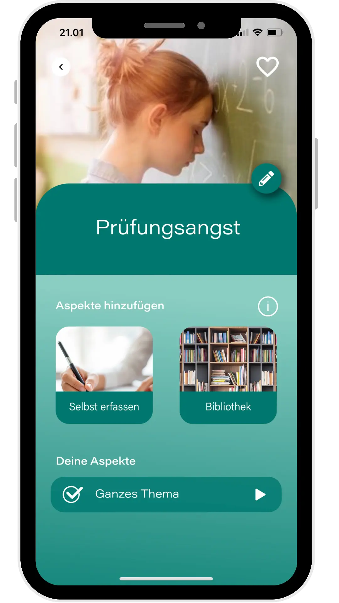 Mind Switch Aspekte Screen